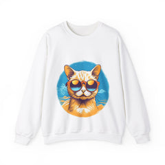 Cool Burmilla Cat - Unisex Heavy Blend™ Crewneck Sweatshirt