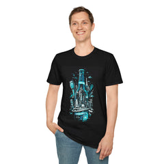 Cyberpunk Metropolis - Unisex Softstyle T-Shirt