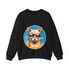 Cool Burmilla Cat - Unisex Heavy Blend™ Crewneck Sweatshirt