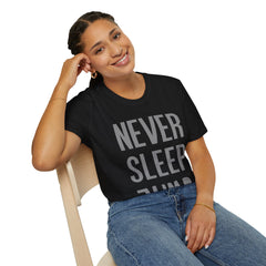 Never Sleep Jump - Unisex Softstyle T-Shirt