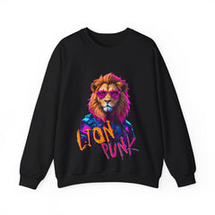 Punk Lion - Men's Heavy Blend™ Crewneck Sweatshirt
