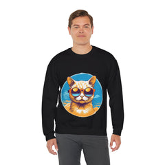 Cool Burmilla Cat - Unisex Heavy Blend™ Crewneck Sweatshirt