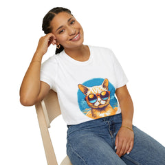 Cute Burmilla Cat - Unisex Softstyle T-Shirt