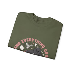 Keep Calm And Every Things Gonna Be Okay - Unisex Heavy Blend™ Crewneck Sweatshirt