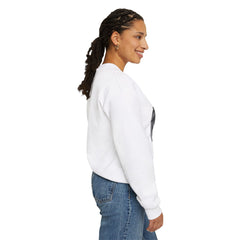 Angel Wing Cross - Women's Heavy Blend™ Crewneck Sweatshirt