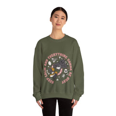 Keep Calm And Every Things Gonna Be Okay - Unisex Heavy Blend™ Crewneck Sweatshirt