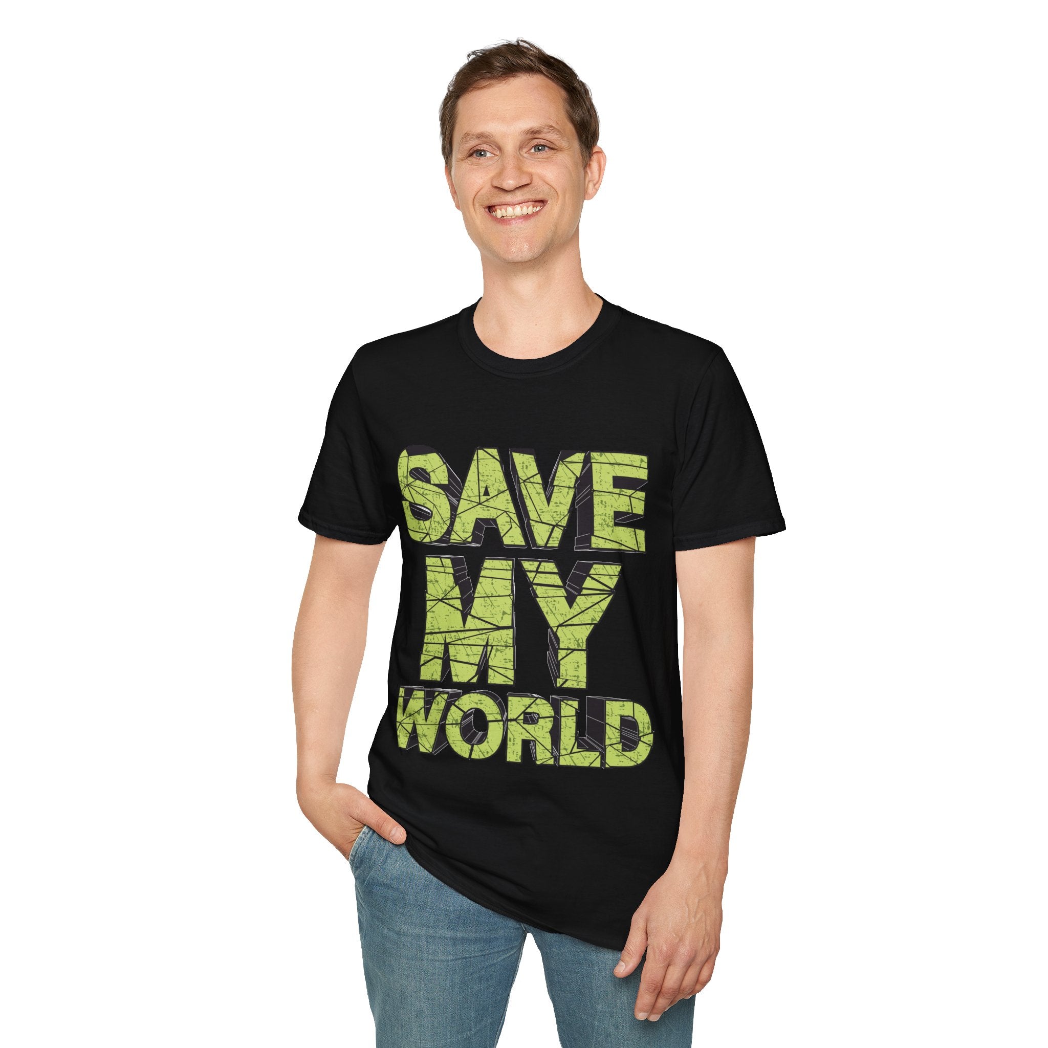 Save My World - Unisex Softstyle T-Shirt