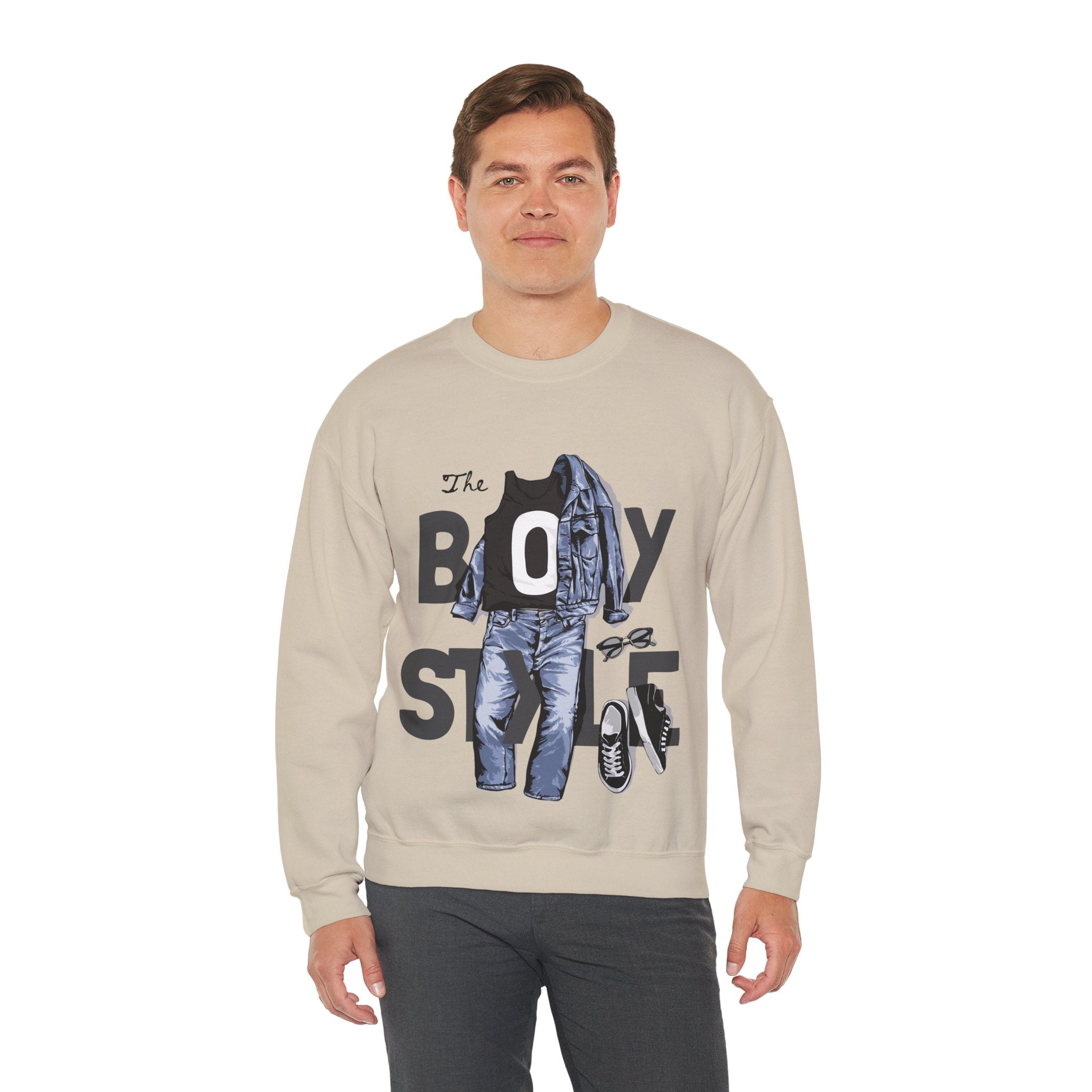 The Boy Style - Men's Heavy Blend™ Crewneck Sweatshirt