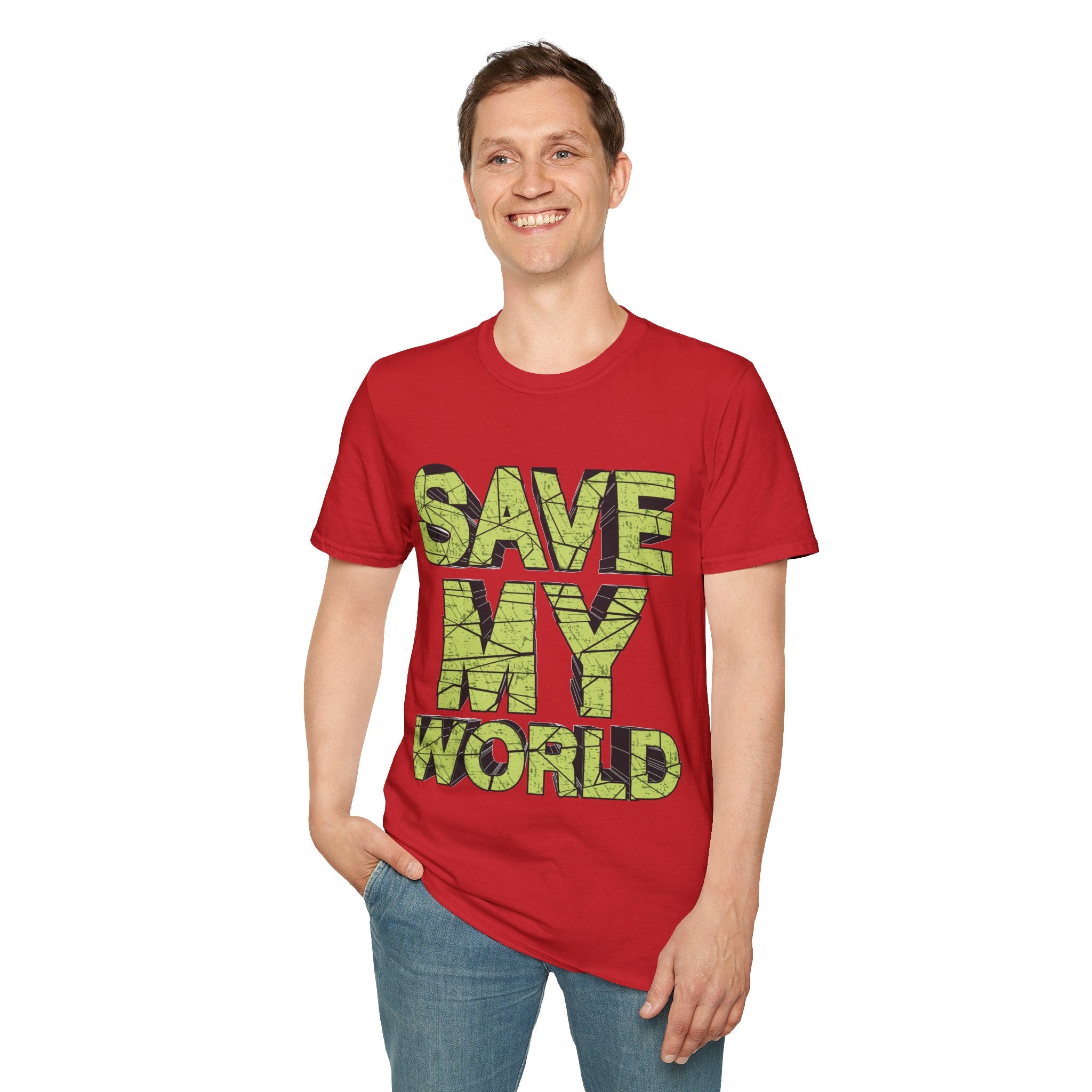 Save My World - Unisex Softstyle T-Shirt