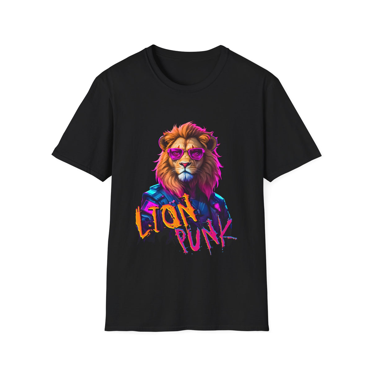 Punk Lion - Men's Softstyle T-Shirt