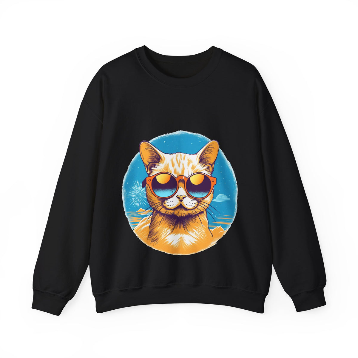 Cool Burmilla Cat - Unisex Heavy Blend™ Crewneck Sweatshirt