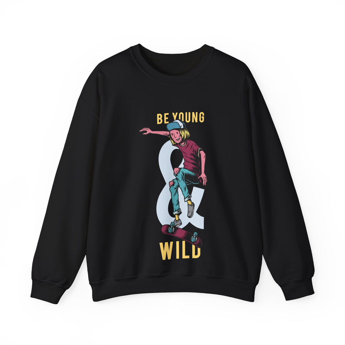 Be Young & Wild - Men's Heavy Blend™ Crewneck Sweatshirt