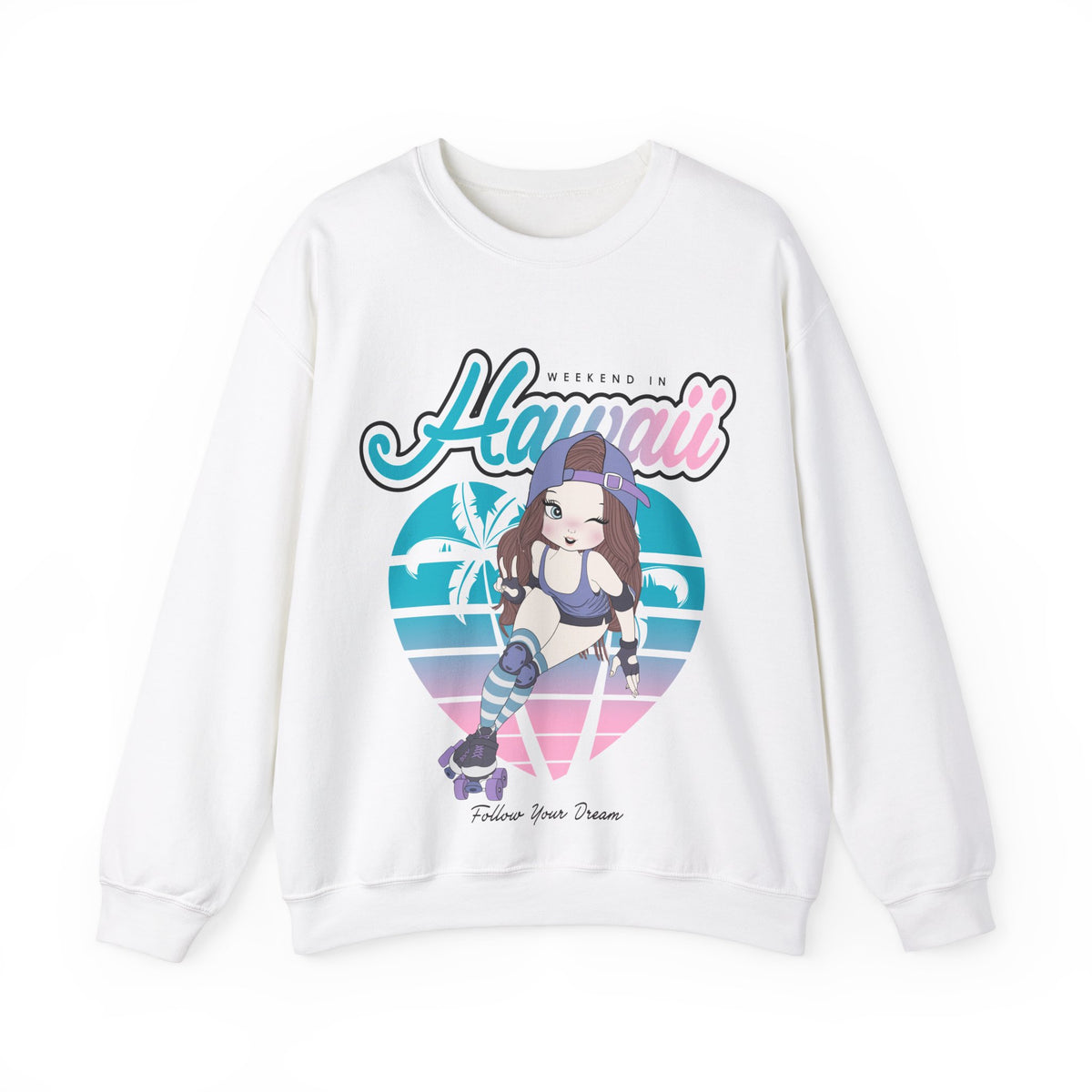 Hawaii -Women's Heavy Blend™ Crewneck Sweatshirt