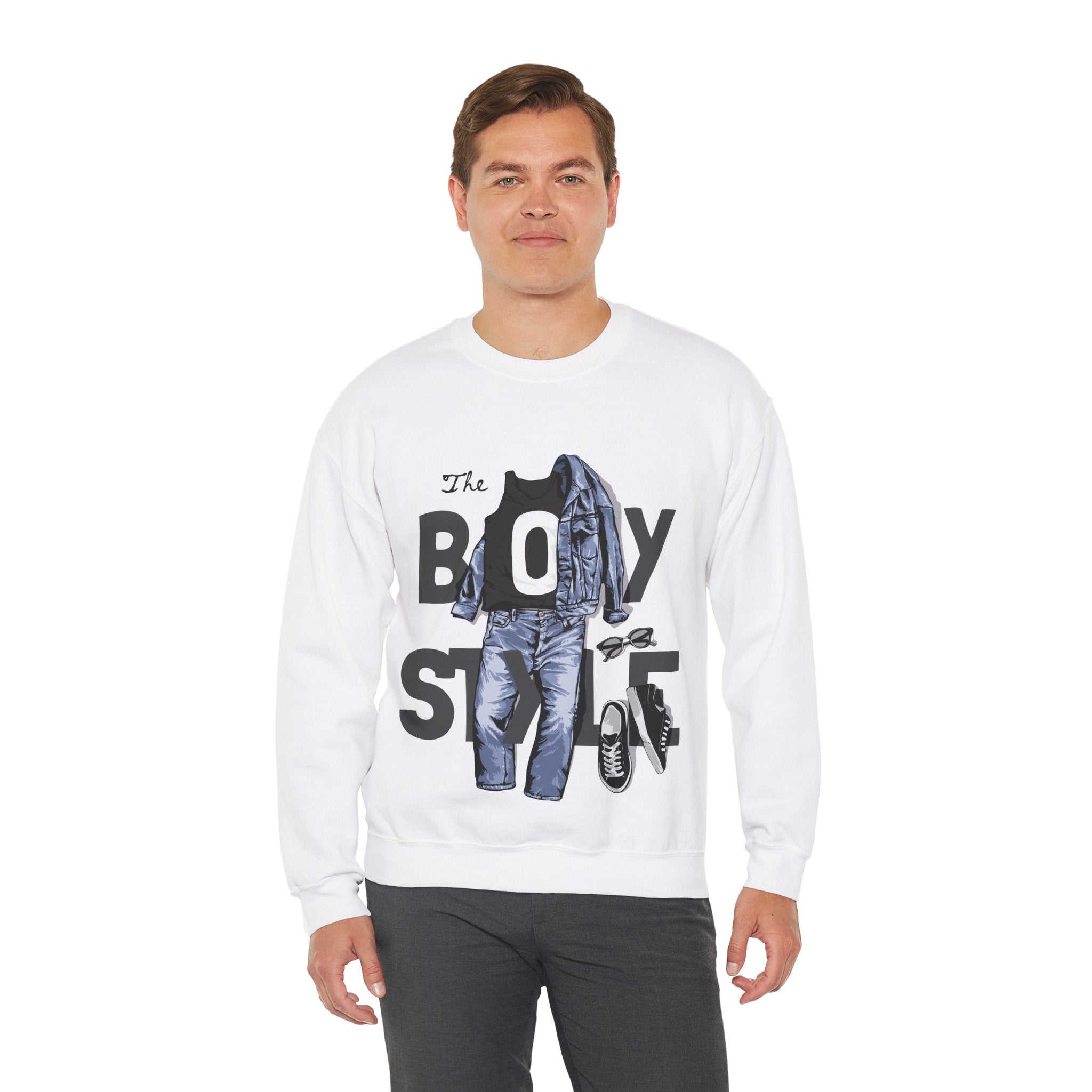 The Boy Style - Men's Heavy Blend™ Crewneck Sweatshirt