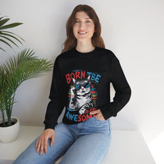 Born To Be Awesome - Unisex Heavy Blend™ Crewneck Sweatshirt