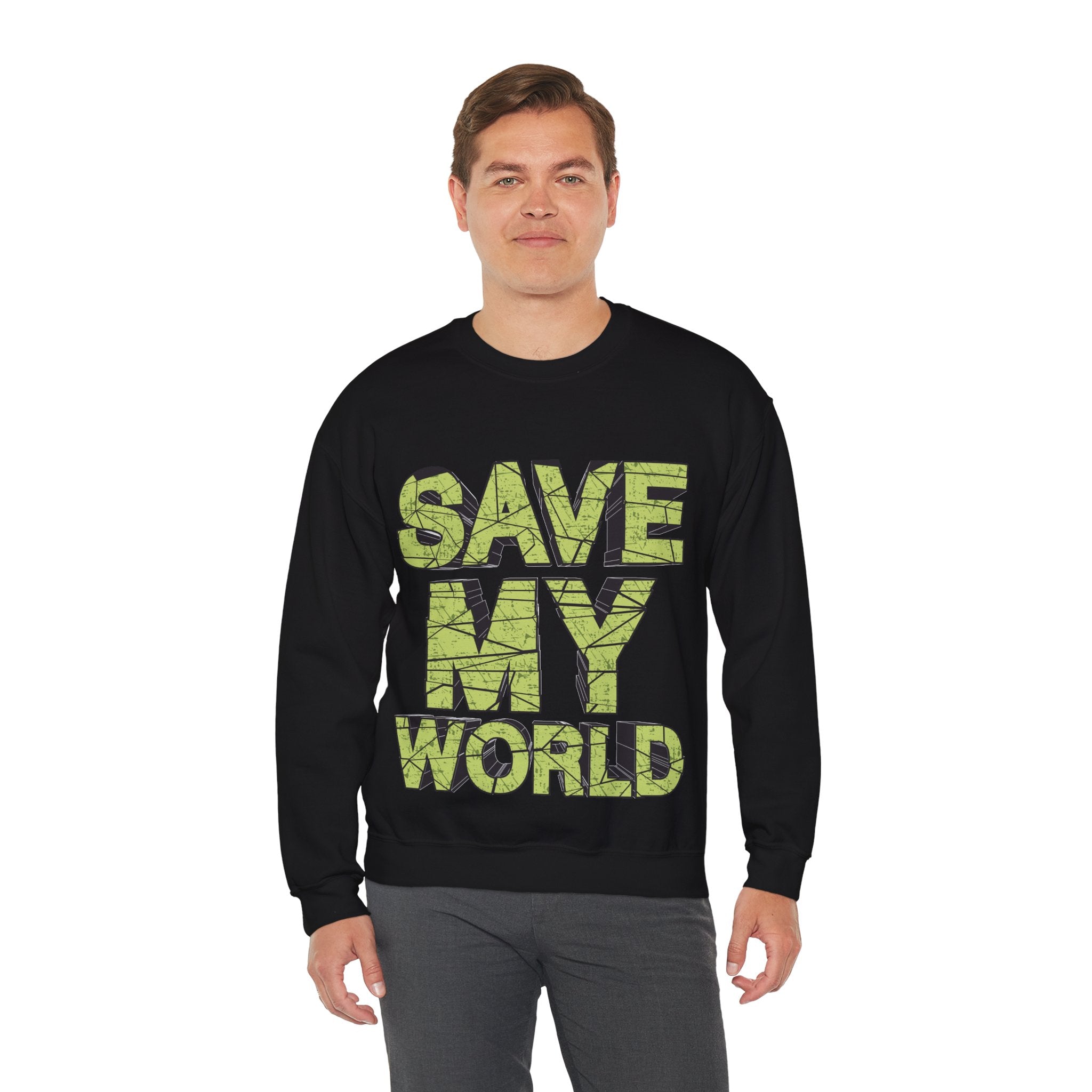 Save My World - Unisex Heavy Blend™ Crewneck Sweatshirt
