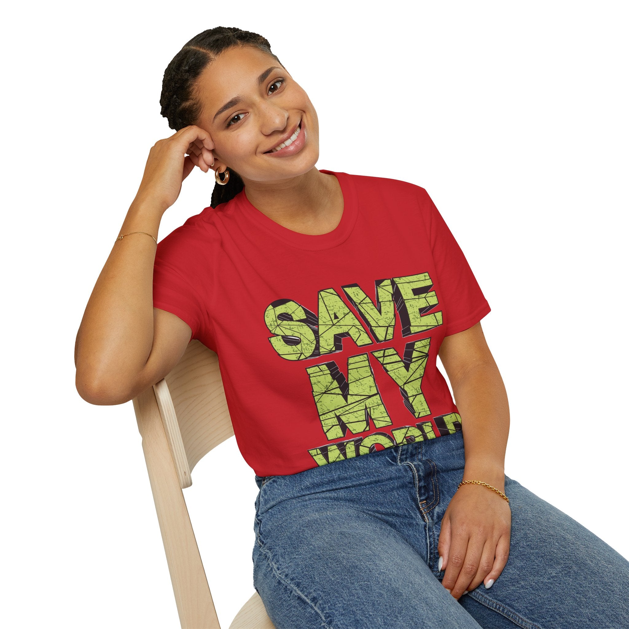 Save My World - Unisex Softstyle T-Shirt