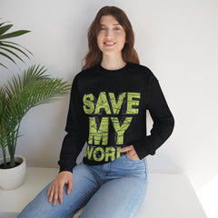 Save My World - Unisex Heavy Blend™ Crewneck Sweatshirt