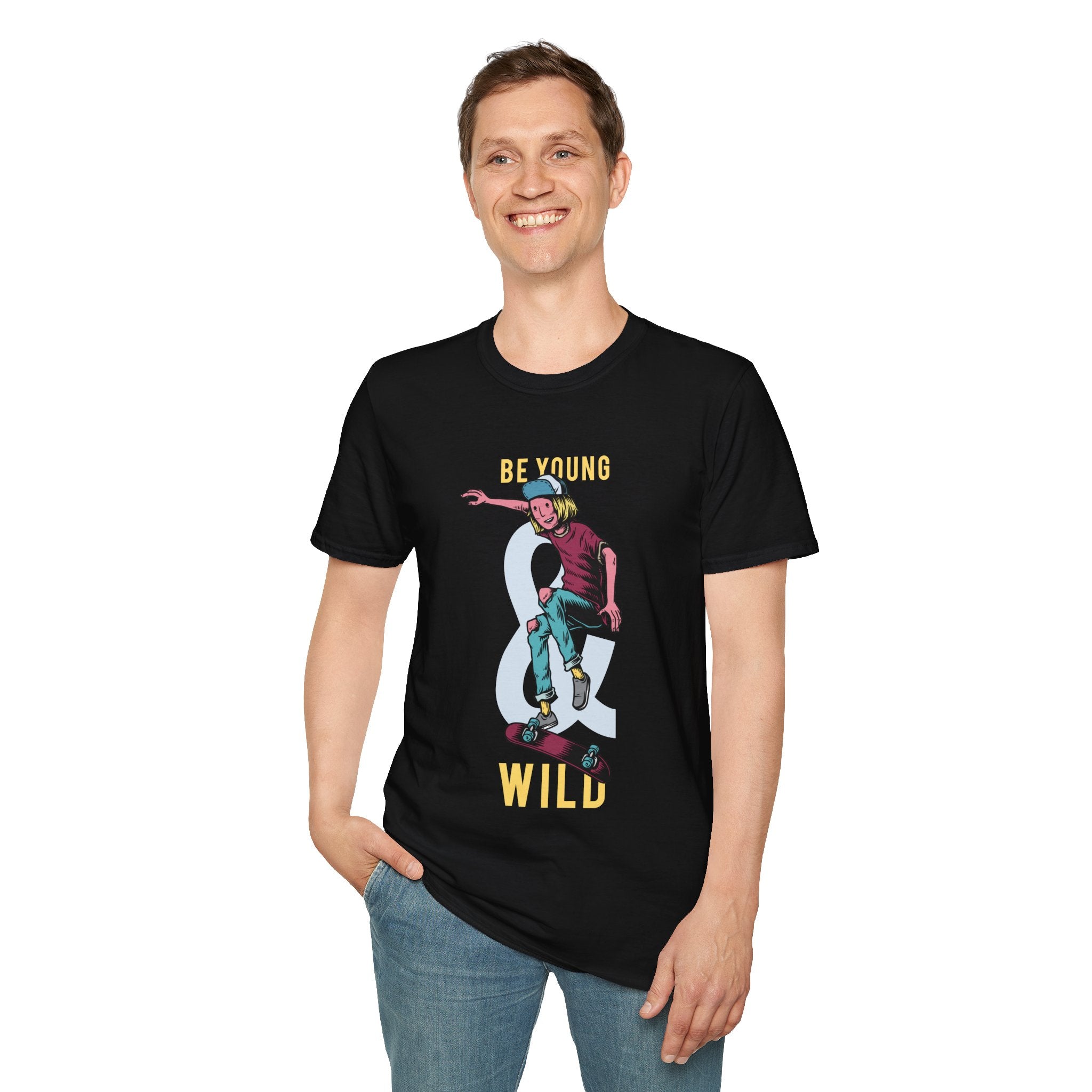 Be Young & Wild - Men's Softstyle T-Shirt