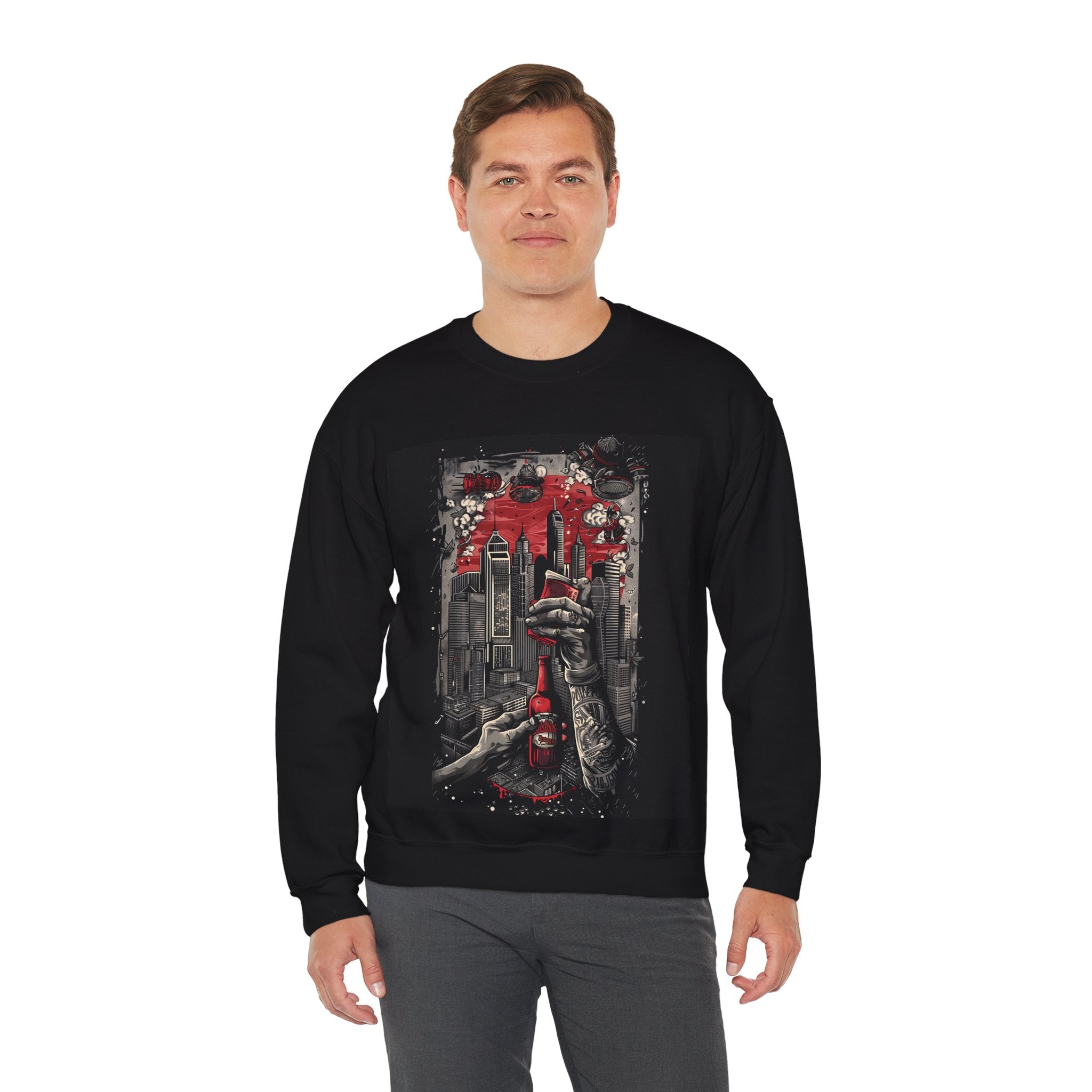 Cityscape - Unisex Heavy Blend™ Crewneck Sweatshirt