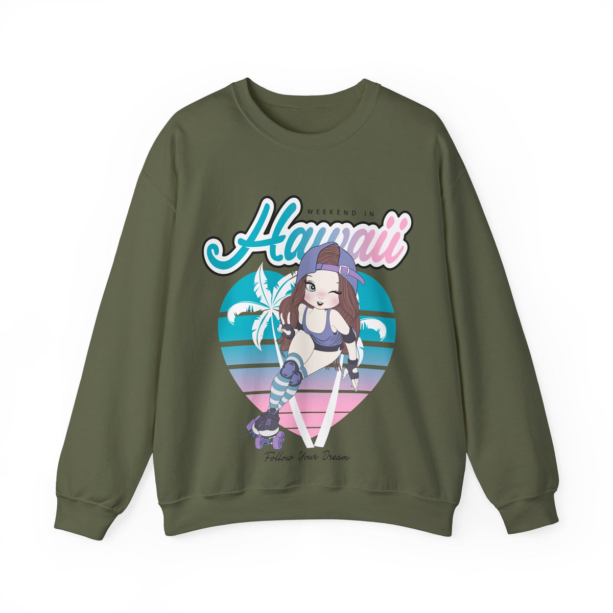 Hawaii -Women's Heavy Blend™ Crewneck Sweatshirt