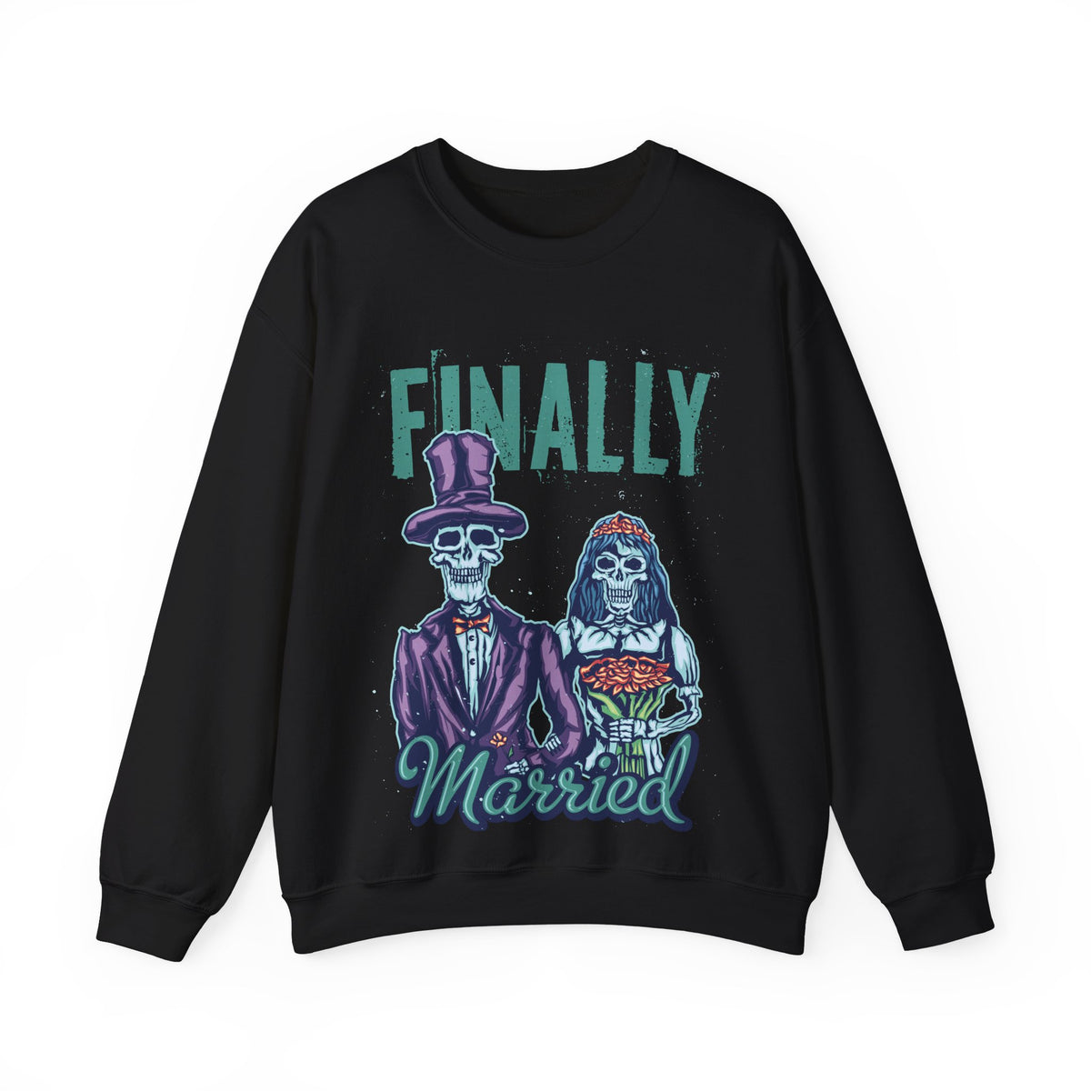Finally Married - Unisex Heavy Blend™ Crewneck Sweatshirt