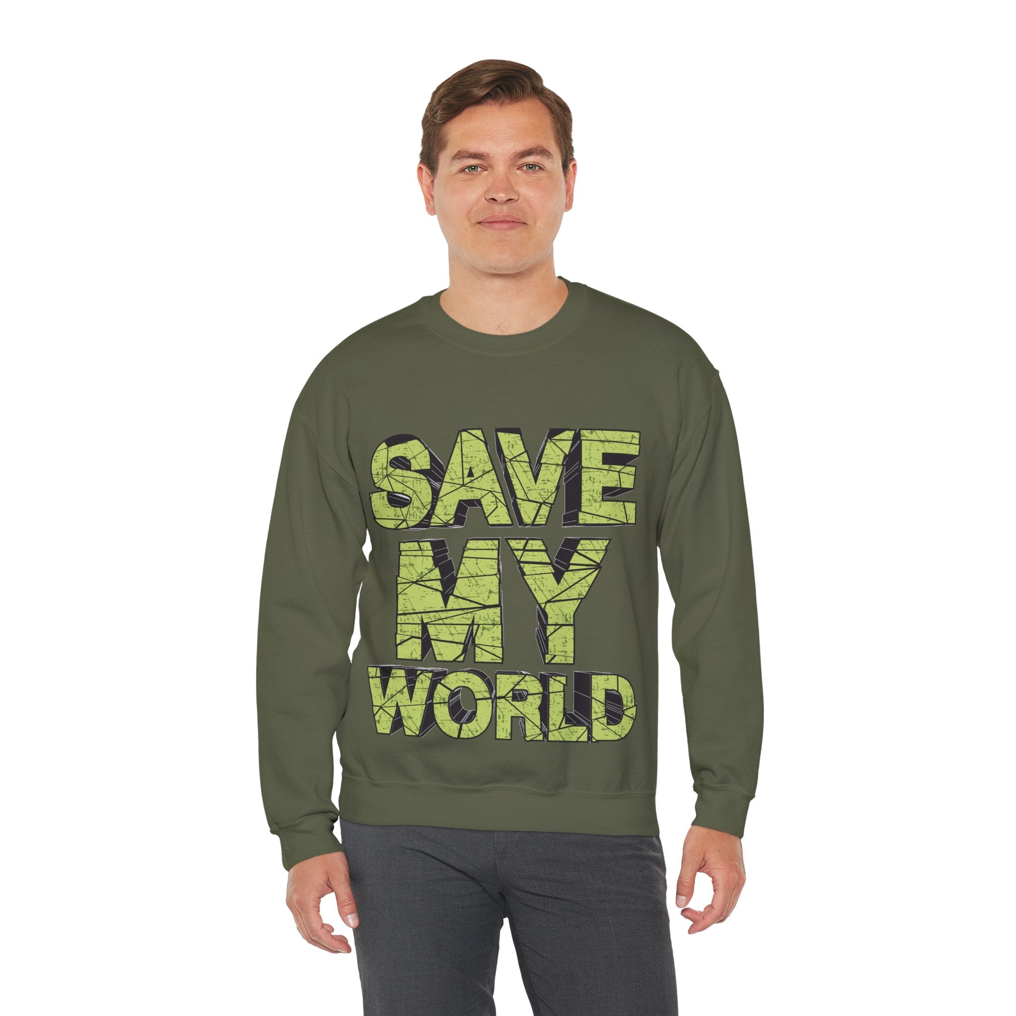Save My World - Unisex Heavy Blend™ Crewneck Sweatshirt