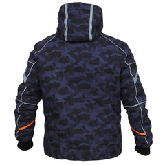 Winter Black Designer Classic Camouflage Cotton Hoodie Jacket For Men